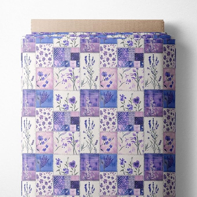 100% Cotton Fabric by the Yard – Turkish Quality Quilting & Sewing Fabric, 1 Yard x 1.69 Yards Wide, Patchwork Cotton for Crafts