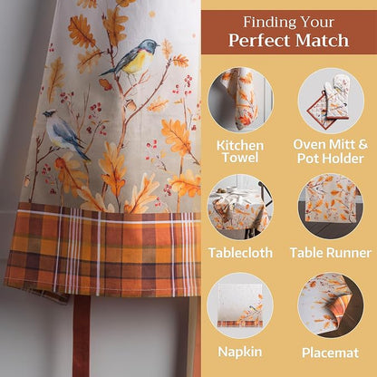 Maison d' Hermine 100% Cotton Apron for women with Pocket Kitchen Chef Apron for Men Cooking Spring Summer