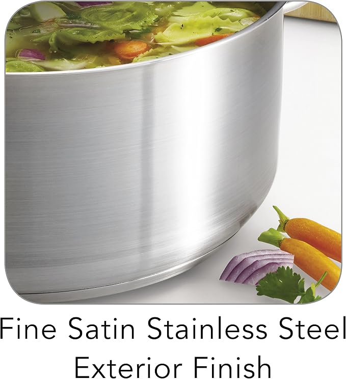 Tramontina Pro-Line Stainless Steel 9-Quart Dutch Oven Pot with Lid, NSF-Certified