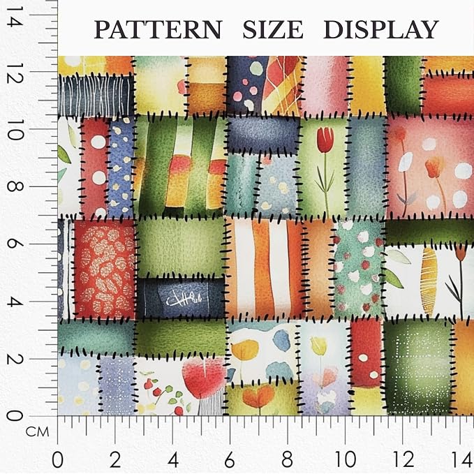 100% Cotton Fabric by the Yard – Turkish Quality Quilting & Sewing Fabric, 1 Yard x 1.69 Yards Wide, Patchwork Cotton for Crafts