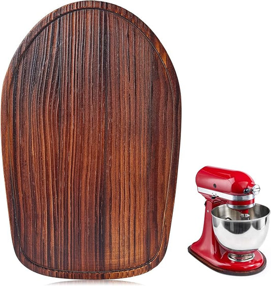 Stand Mixer Mat Compatible with Kitchenaid Bowl Lift 4.5-5 Qt Stand Mixer Kitchenaid Mixer Accessories, Appliance Sliders for Kitchen Appliance Wood Sliding Tray for Stand Mixer