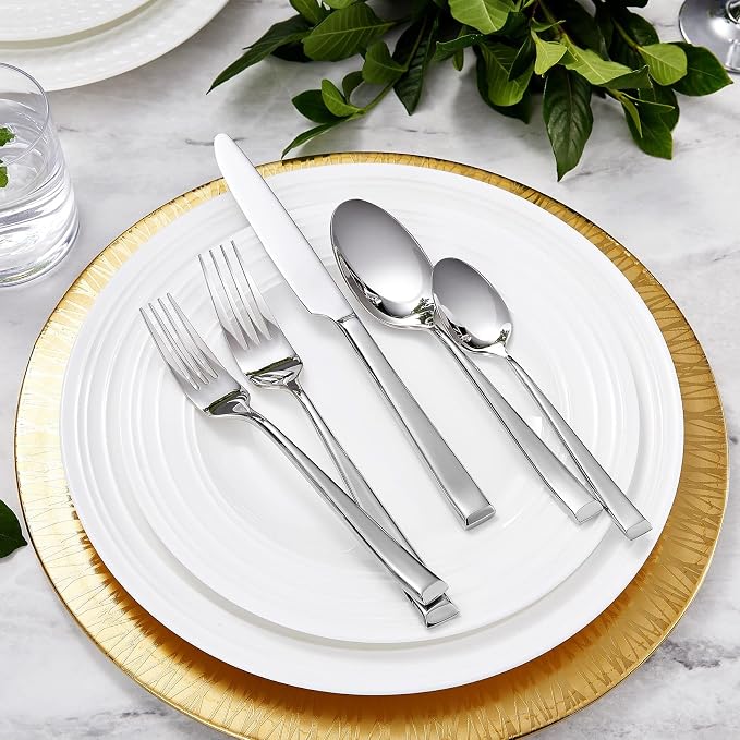 KEAWELL Premium Imperial 4-Piece 6.5 inch Spoon Set – Heavy Duty 18/10 Stainless Steel Flatware with Smooth Rounded Edges, Dishwasher Safe for Sophisticated Dining (4, Teaspoons)