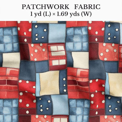 100% Cotton Fabric by the Yard – Turkish Quality Quilting & Sewing Fabric, 1 Yard x 1.69 Yards Wide, Patchwork Cotton for Crafts