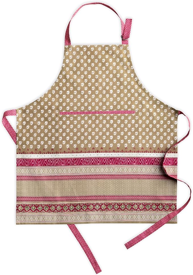 Maison d' Hermine 100% Cotton Apron for women with Pocket Kitchen Chef Apron for Men Cooking Spring Summer