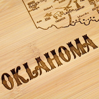 Totally Bamboo A Slice of Life Oklahoma State Serving and Cutting Board, 11" x 8.75"