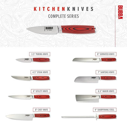 BUBBA Kitchen Series 3.5" Paring Knife perfect for trimming, slicing and peeling small produce.