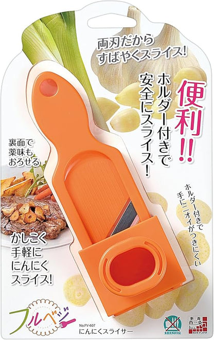 Shimomura Kougyou FV-607 Full Veggie Garlic Slicer, Made in Japan, Niigata Tsubame Sanjo