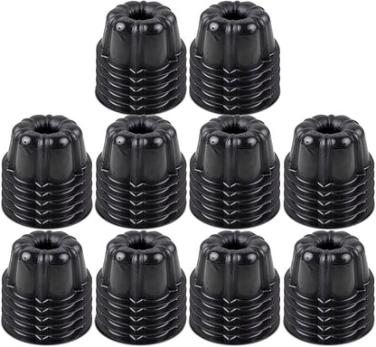 O’Creme Bakeable Plastic Mini Cake Pan with Container - Baking Pan With Non-Stick Silicone - Reusable Mold For Baking and Much More - and Clear Snap-Closure Container - 50 Cake Pans + 50 Containers