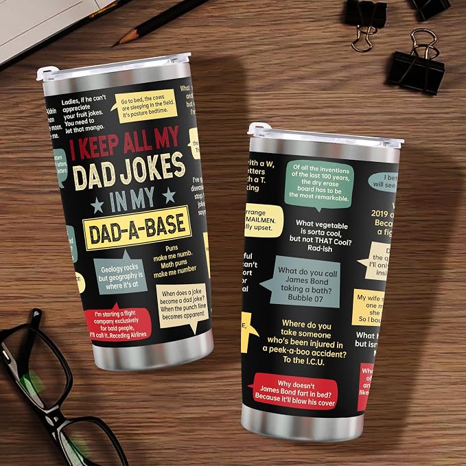 Fathers Day Dad Gift for Dad Husband from Daughter Son Wife,20Oz Stainless Steel Tumbler Birthday Gifts for Men Adults Husband Stepfather Present Decorations on Fathers Day Christmas Thankgiving