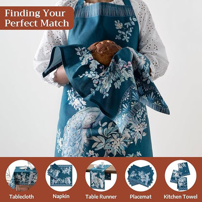 Maison d' Hermine 100% Cotton Apron for women with Pocket Kitchen Chef Apron for Men Cooking Spring Summer