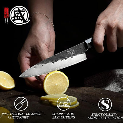MITSUMOTO SAKARI 5.5-Inch Japanese Paring Knife, 9Cr18MoV Steel | Compact blade for peeling, trimming and fruit prep, 3-layer 9Cr18MoV steel, rosewood handle, sandalwood box