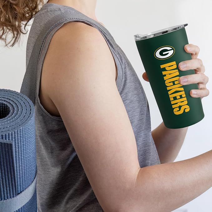 Rico Industries NFL Football Soft Touch, Easy Grip Tumbler