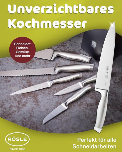 Rösle Basics Line Stainless Steel Chef's Knife, 8-inch Blade