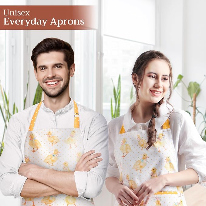 Maison d' Hermine 100% Cotton Apron for women with Pocket Kitchen Chef Apron for Men Cooking Spring Summer