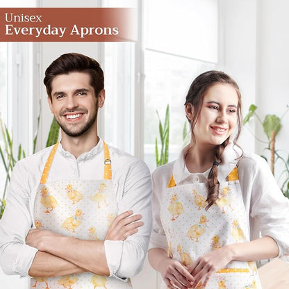Maison d' Hermine 100% Cotton Apron for women with Pocket Kitchen Chef Apron for Men Cooking Spring Summer