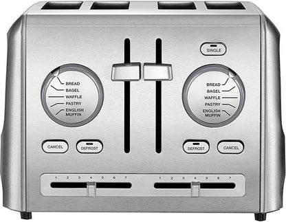 Cuisinart CPT-640P1 4-Slice Custom Select Toaster, Stainless Steel