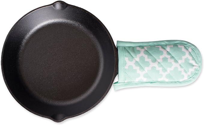 DII Lattice Basics Collection Kitchen Essentials, Pan Handle Set, Aqua, 3, Piece