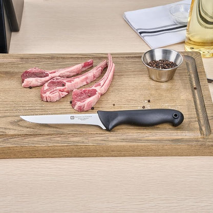 Restaurantware-6 Inch Boning Knife, 1 With Colored Coded Pins Flexible Boning Knife - High-Carbon, Stain-Resistant, Black German Steel Fillet Knife, Ergonomic Handle, For Fish, Vegetables Or Entrees
