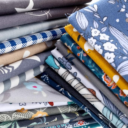 Tatuo 30 Pieces 10 x 10 Inches Cotton Fabric Bundle Squares Patchwork Floral Fabric Sewing Quilting Bundles Assorted Pattern Cloth for DIY Scrapbook Craft Making