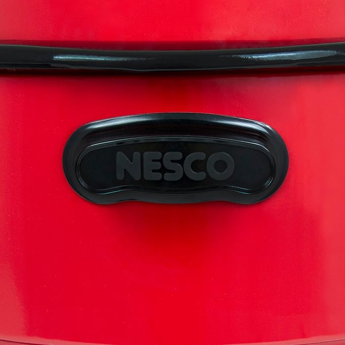 NESCO MWR18‑12 Electric Roaster Oven for Family‑Size Meals, Red 18‑Quart Countertop Roaster with Circle of Heat Heating Technology