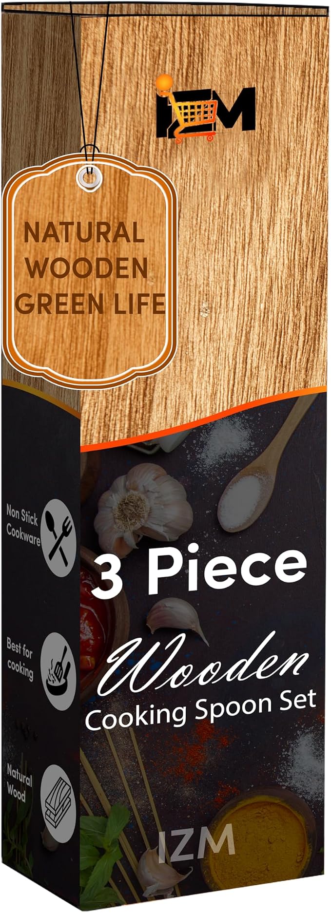 3 piece wooden utensil set premium cooking spoons wood cooking utensils teak wooden utensils set wood cooking utensils