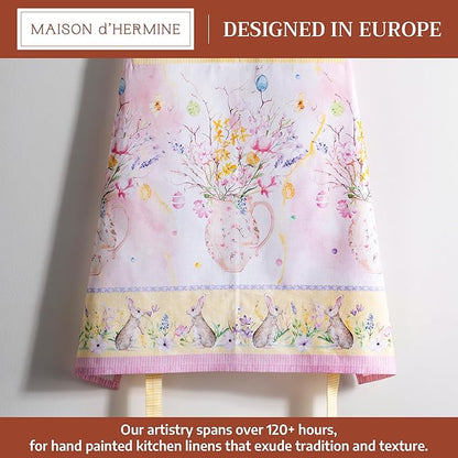 Maison d' Hermine 100% Cotton Apron for women with Pocket Kitchen Chef Apron for Men Cooking Spring Summer