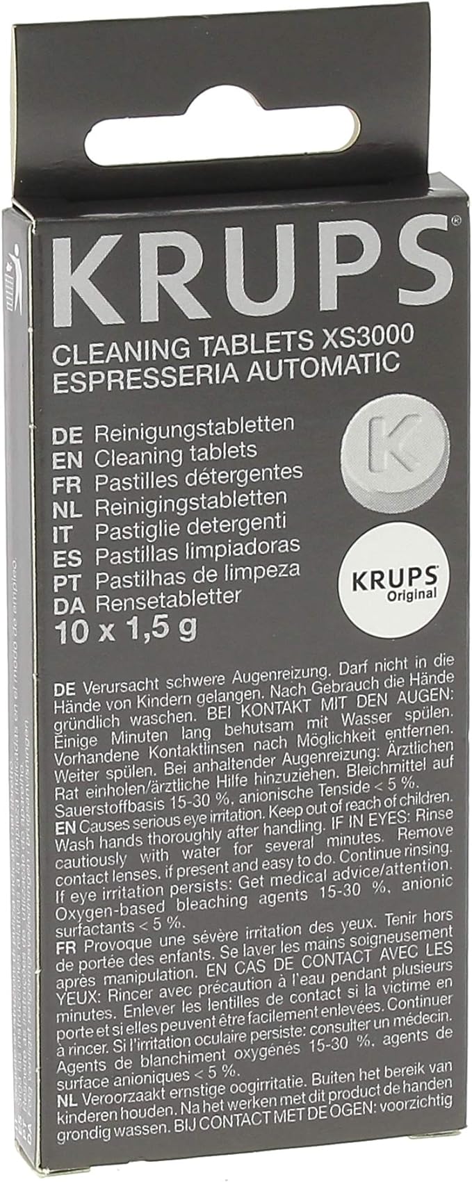 KRUPS XS3000 Cleaning Tablets for KRUPS Fully Automatic Machines For Fully Automatic Machines EA82 And EA9000