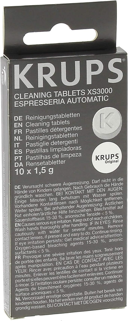 KRUPS XS3000 Cleaning Tablets for KRUPS Fully Automatic Machines For Fully Automatic Machines EA82 And EA9000
