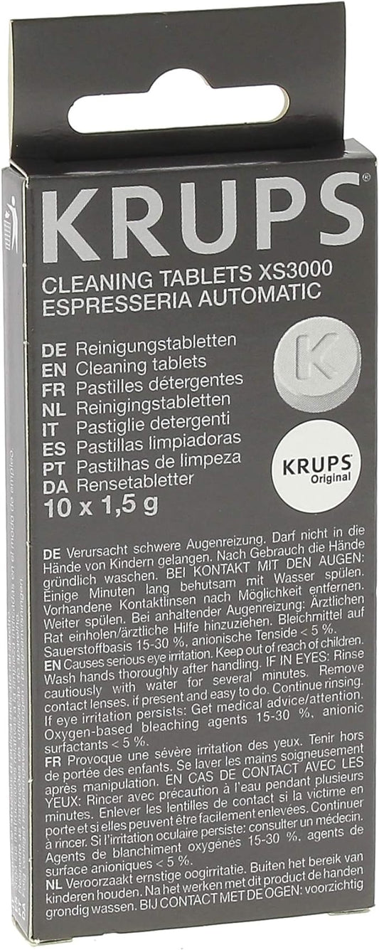 KRUPS XS3000 Cleaning Tablets for KRUPS Fully Automatic Machines For Fully Automatic Machines EA82 And EA9000