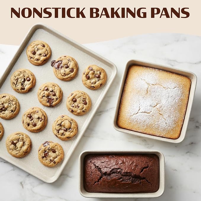 20 Pc Pots and Pans Set Nonstick - Granitestone Ceramic Cookware Set, Diamond Infused, with Bakeware, Utensils & Steamer, Non Toxic PFOA PFOS Free, Oven Safe to 500°F, Dishwasher Safe