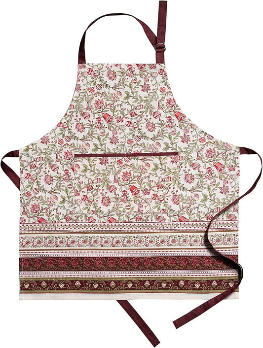 Maison d' Hermine 100% Cotton Apron for women with Pocket Kitchen Chef Apron for Men Cooking Spring Summer