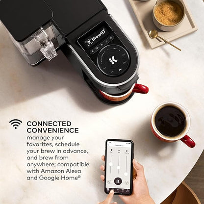 Keurig K-Supreme Plus SMART Coffee Maker, Single Serve K-Cup Pod Coffee Brewer, BREWID and MultiStream Technology, 78 Oz, Black