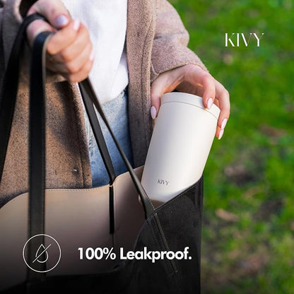KIVY Travel Coffee Mug Tumbler [24h Cold | 6h Hot] Insulated Coffee Tumbler Stainless Steel - Leak Proof Coffee Travel Mug - 16oz Insulated cup to go for hot & cold drinks - Cups for Women & Men