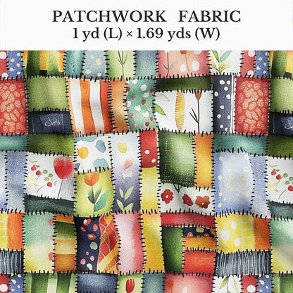 100% Cotton Fabric by the Yard – Turkish Quality Quilting & Sewing Fabric, 1 Yard x 1.69 Yards Wide, Patchwork Cotton for Crafts