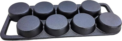 HAWOK Cast Iron Cake pan with 8 Molds…