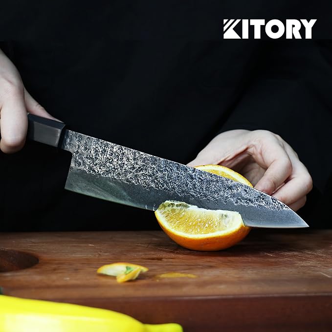 Kitory 8" Japanese Chef Knife, Sharp Gyutou Knives with Ergonomic Real Wood Handle, Professional Kitchen Knife for Home Cooks & Chefs, Premium 2026 Gift