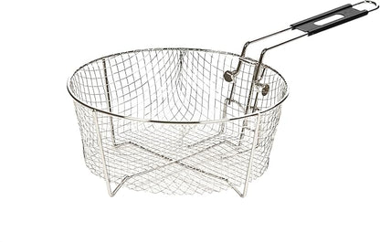 Lodge Silver Deep Fry Basket - Nickel-Plated Steel Deep Fry Basket - 11.5 Inch