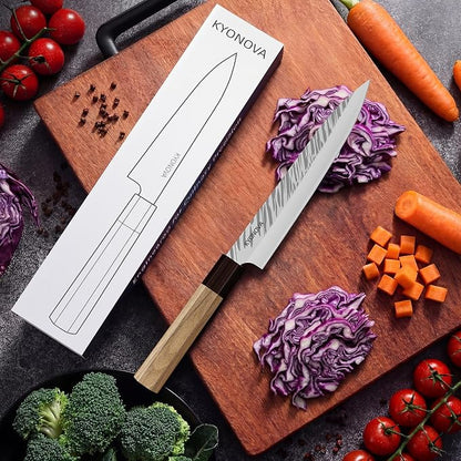 8.5 Inch Sashimi Knife Sushi Knife, 9-Layer VG10 High Carbon Steel Japanese Yanagiba Knifes, Sharp Long Slicing Bread Knifes with Rosewood Handle for Home Kitchen