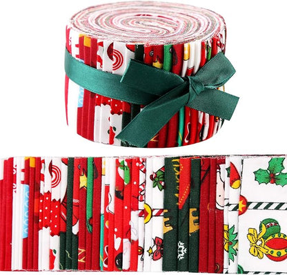 Jelly Roll Fabric, Pre-Cut Jelly Roll Fabric Strips for Quilting, Jelly Rolls for Sewing, Quilting Clearance, Fabrics Jelly Rolls with Different Patterns