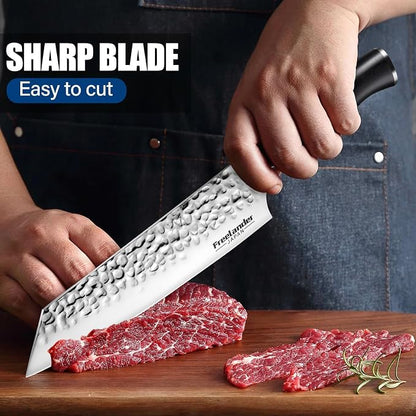 8 Inch Santoku Knife, High Carbon Stainless Steel Damascus Sushi Knife, Professional Sharp Japanese Chef Knife with Ergonomic Handle, Home & Kitchen - Ideal Gift for Home & Kitchen