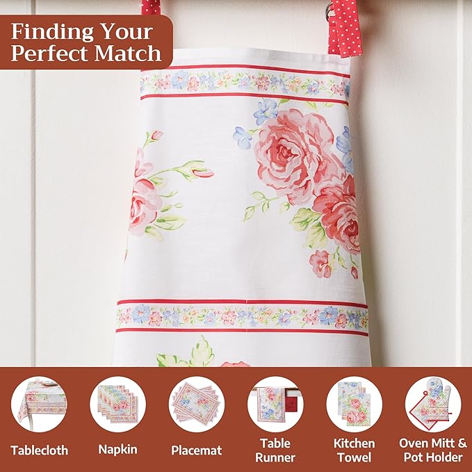 Maison d' Hermine 100% Cotton Apron for women with Pocket Kitchen Chef Apron for Men Cooking Spring Summer