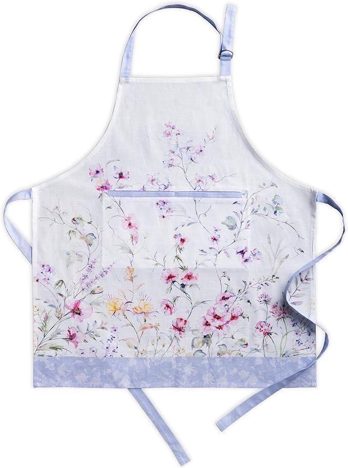 Maison d' Hermine 100% Cotton Apron for women with Pocket Kitchen Chef Apron for Men Cooking Spring Summer