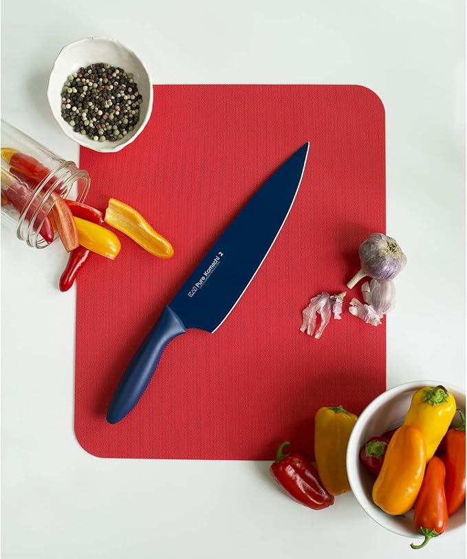 Kai PRO Pure Komachi 2 Chef's Knife 8”, Thin, Light Kitchen Knife, Ideal for All-Around Food Preparation, Hand-Sharpened Japanese Knife, Perfect for Fruit, Vegetables, and More,Navy