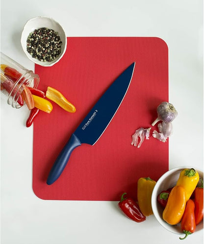 Kai PRO Pure Komachi 2 Chef's Knife 8”, Thin, Light Kitchen Knife, Ideal for All-Around Food Preparation, Hand-Sharpened Japanese Knife, Perfect for Fruit, Vegetables, and More,Navy