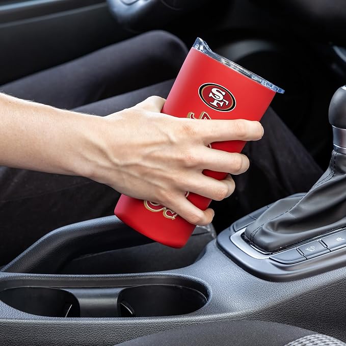 Rico Industries NFL Football Soft Touch, Easy Grip Tumbler