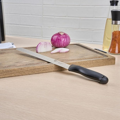 Restaurantware Sensei Back of the Haus - 11-inch Slicing Knife - Professional Chef's Kitchen Knife - Durable German Steel - Stain Resistant - With HACCP Coding For Food and Allergen Safety
