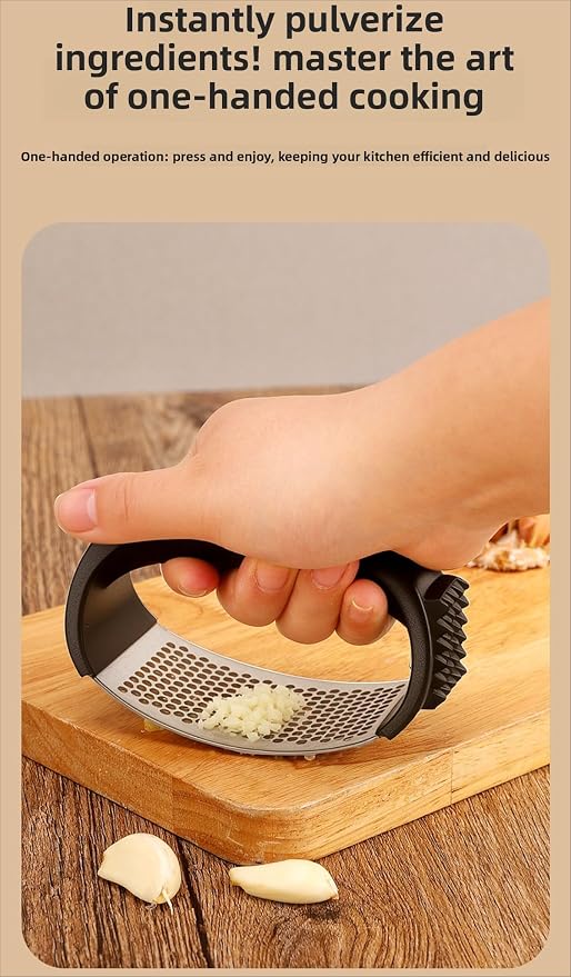 Garlic Pressing Tool Manual Circular Garlic Press Paste Garlic Mud Pressing Tool for Home Kitchen Use Crushing Tool