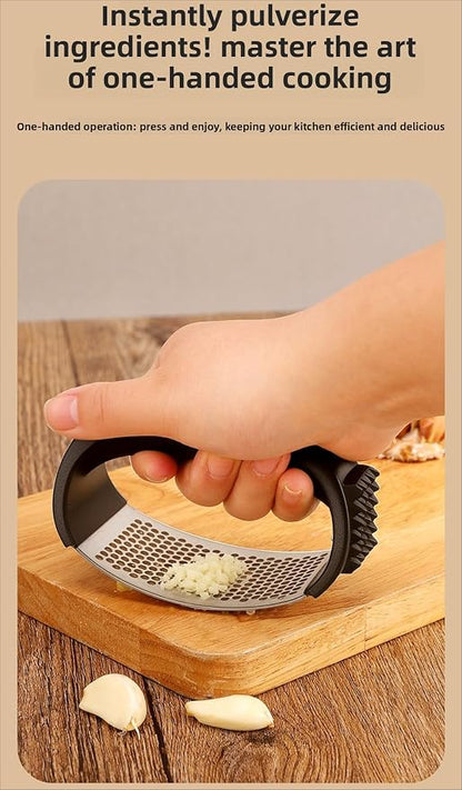 Garlic Pressing Tool Manual Circular Garlic Press Paste Garlic Mud Pressing Tool for Home Kitchen Use Crushing Tool