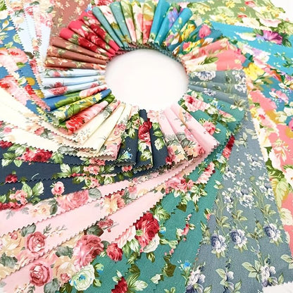 Nodsaw Jelly Rolls for Quilting Clearance 42 Strip 2.5" x 44" - Cotton Jelly Roll Fabric Strips for Quilting, Sewing, Blanket, Rug, Home Decor, and Purse Making, Rose Floral