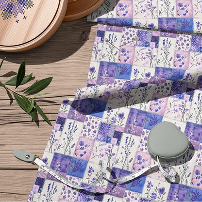 100% Cotton Fabric by the Yard – Turkish Quality Quilting & Sewing Fabric, 1 Yard x 1.69 Yards Wide, Patchwork Cotton for Crafts